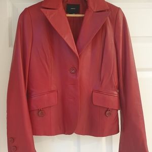 genuine leather women jacket, size 4